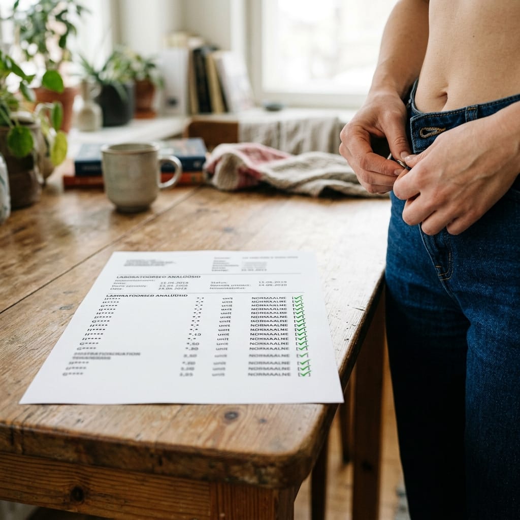 Insuliiniresistentsus — vereanalüüs on normis, aga püksid ei lähe kinni